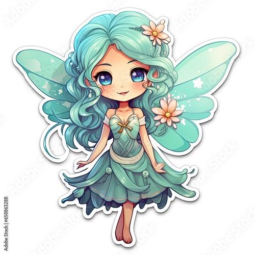 Fairy on a sticker 