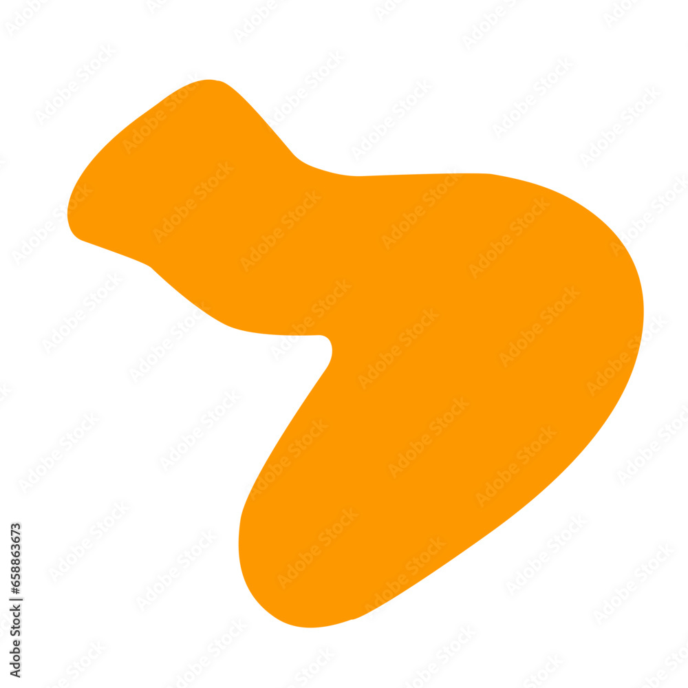 Orange blob organic Orange blob organic