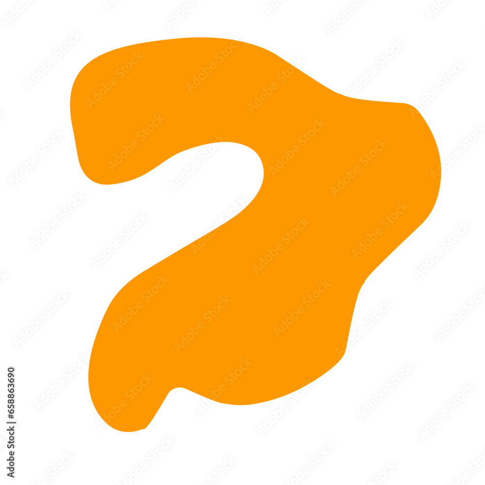 Orange blob organic Orange blob organic