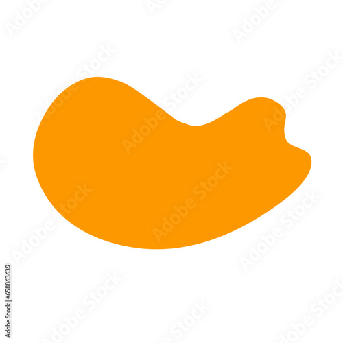 Orange blob organic