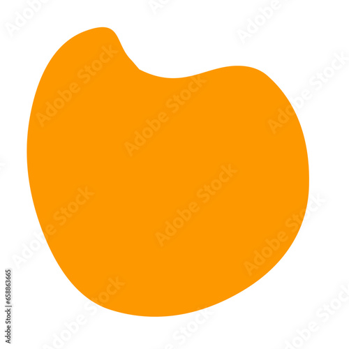 Orange blob organic