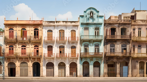 colonial buildings in Havana © ginstudio
