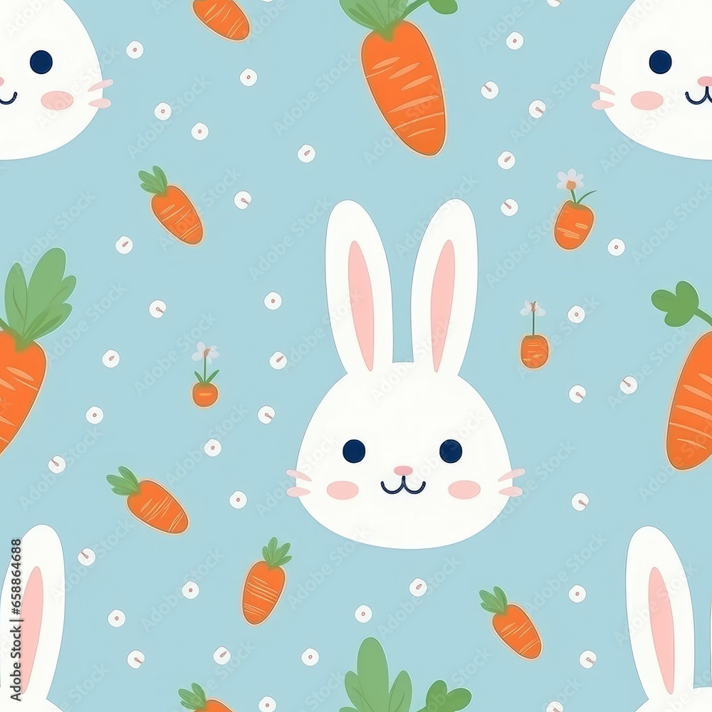 rabbit seamless pattern background rabbit seamless pattern background