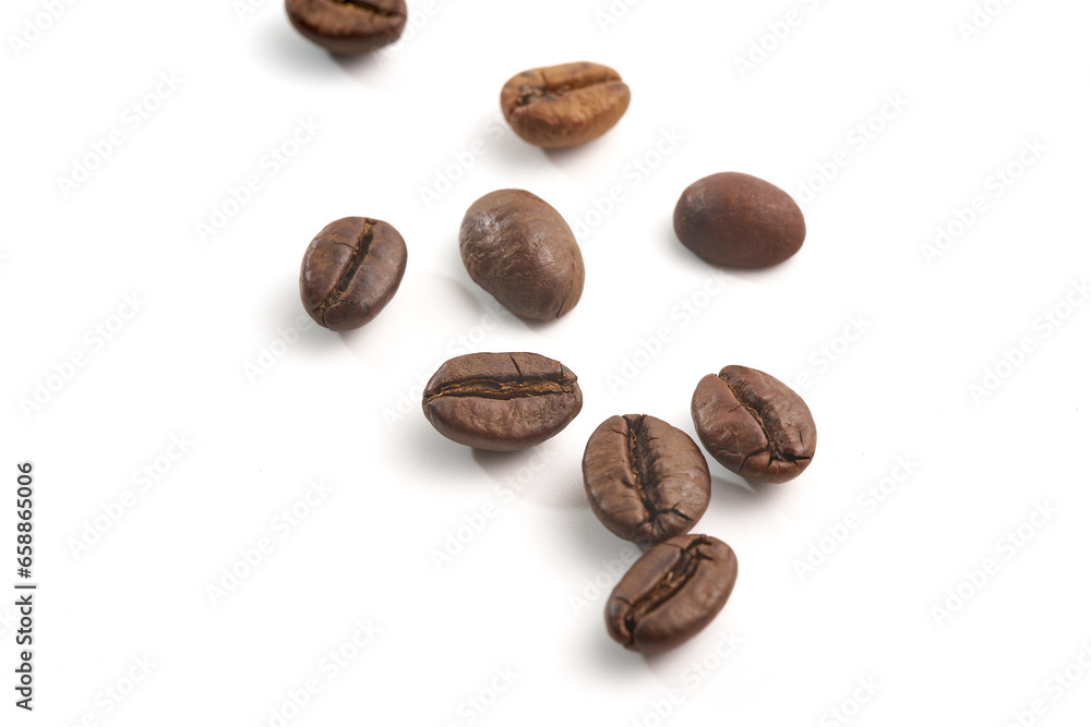Coffee Beans Isolated On White Background Coffee Beans Isolated On White Background