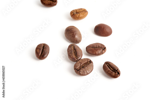 Coffee Beans Isolated On White Background © shengyi