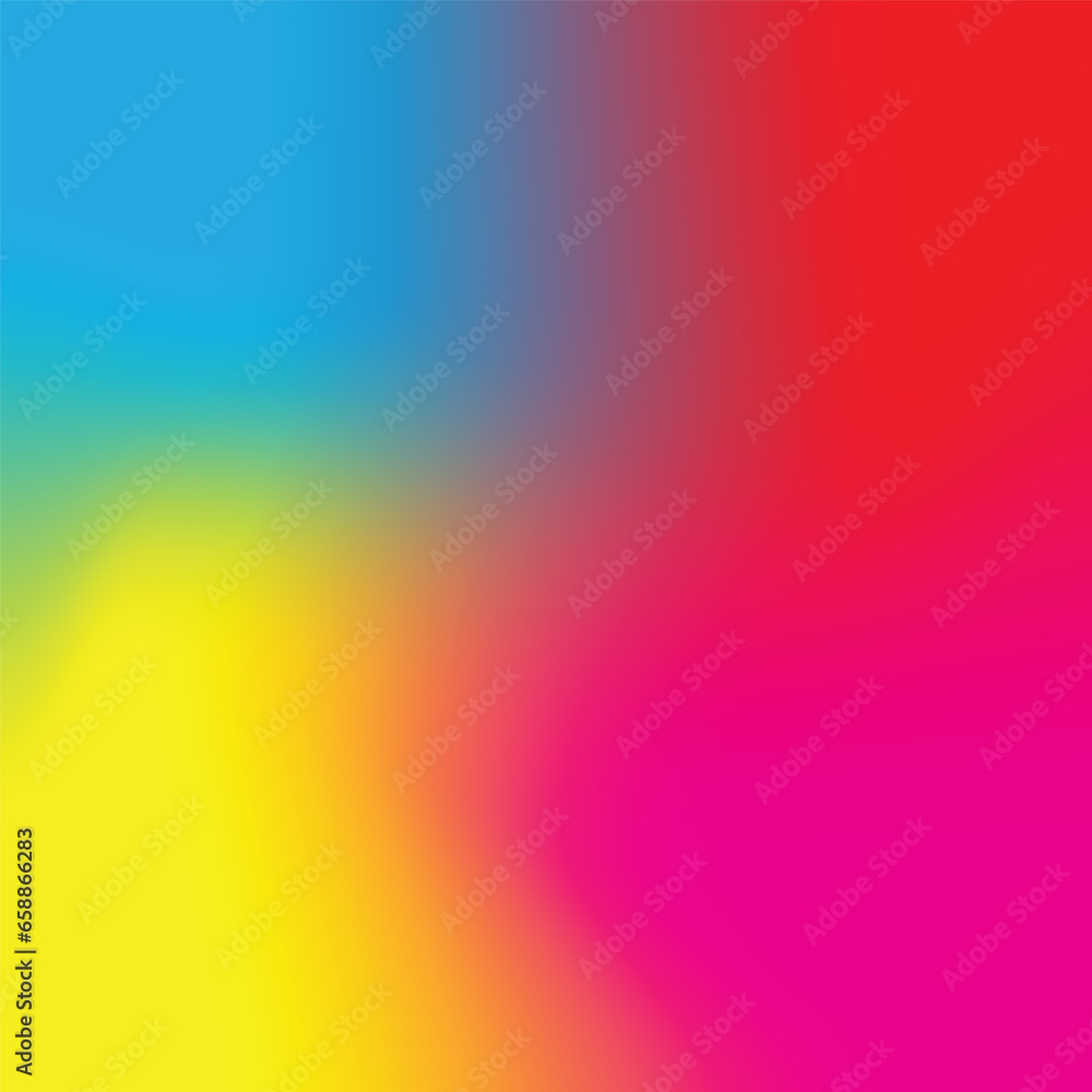 abstract red pink yellow blue gradient colored bg.