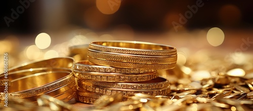 Dubai s renowned marketplaces selling gold and gold jewelry With copyspace for text