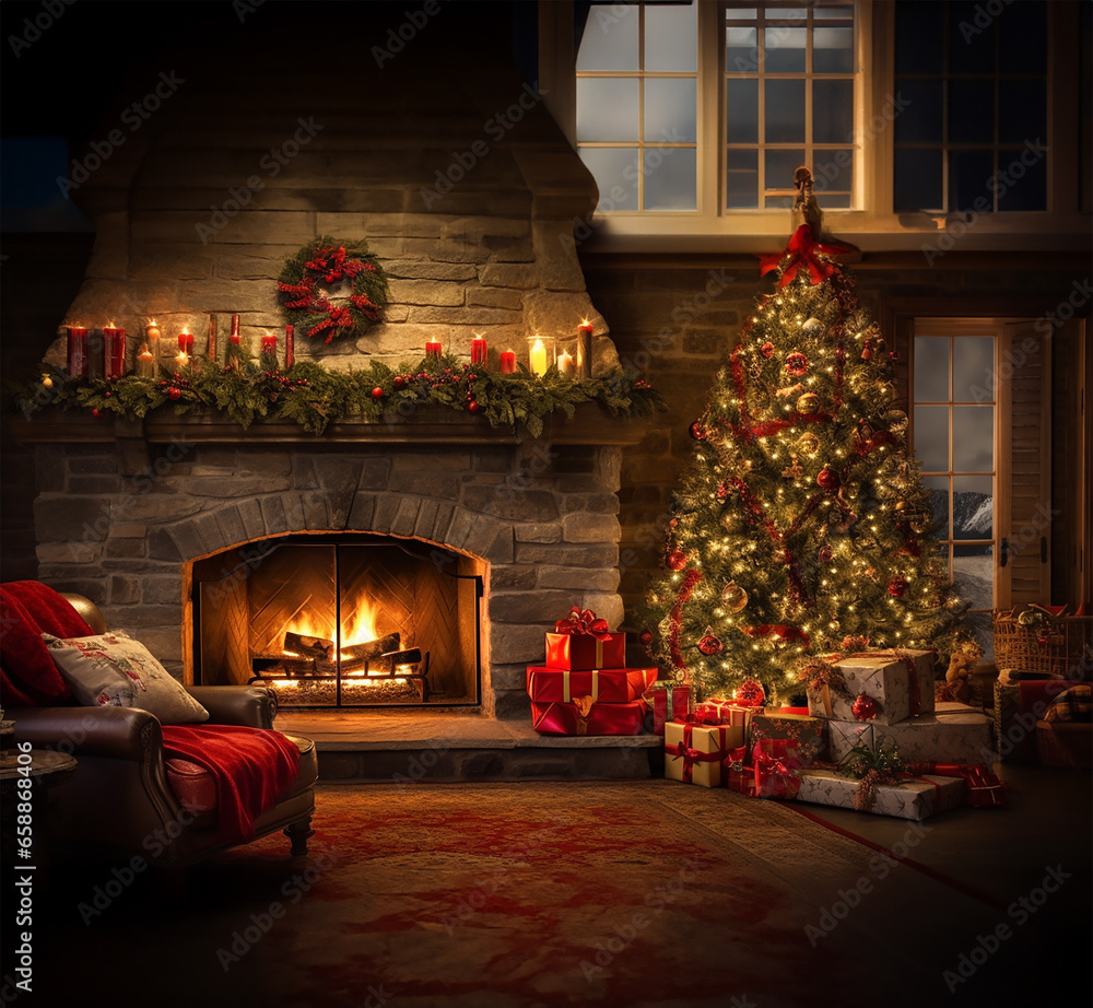 interior capturing the essence of Christmas