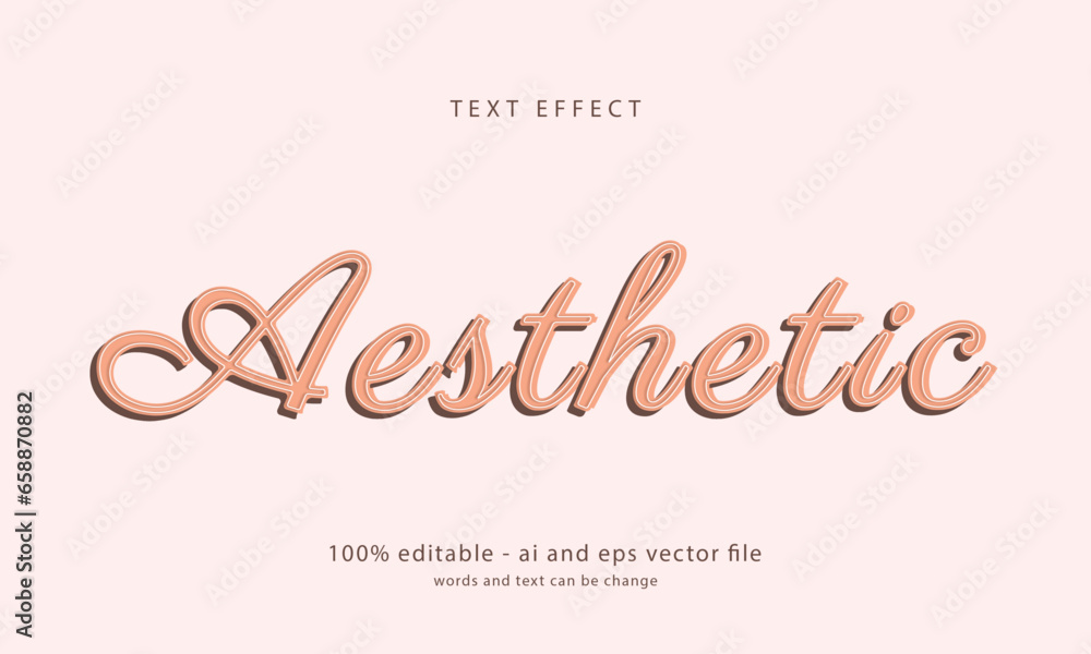 aesthetic text effect