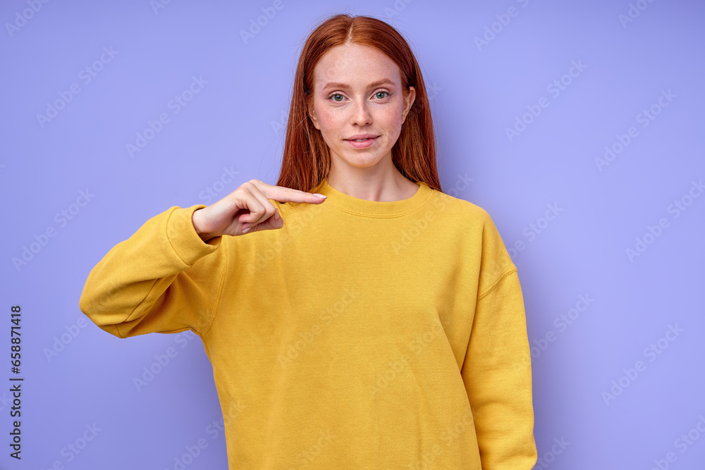 cheerful girl showing letter Hh with fingers .the Alphabet in American Sign Language (ASL). isolated blue background closeup portrait cheerful girl showing letter Hh with fingers .the Alphabet in American Sign Language (ASL). isolated blue background closeup portrait