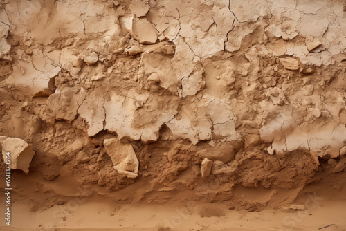 crumbled dirt cliff face texture