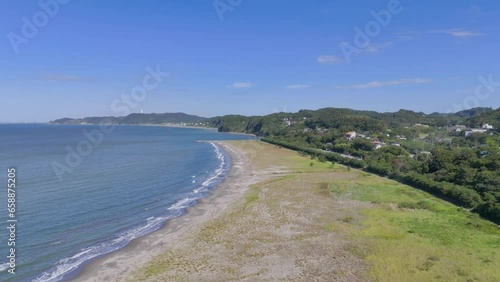 Wallpaper Mural 日本の風景・千葉県富津市・上総湊のドローン映像 Torontodigital.ca