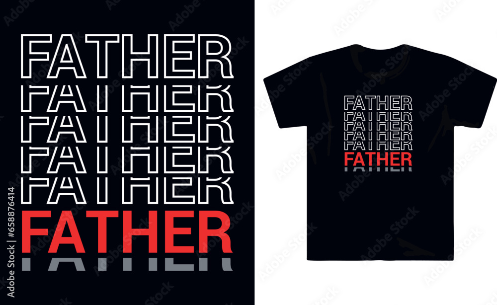 Fototapeta premium Unisex typography t shirt design