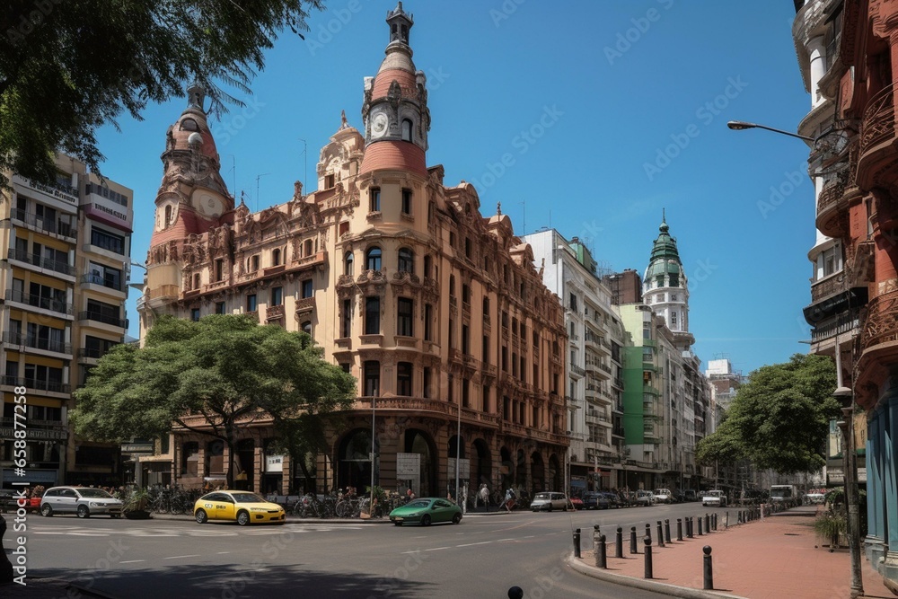 Breathtaking Buenos Aires: An alluring scenery. Generative AI