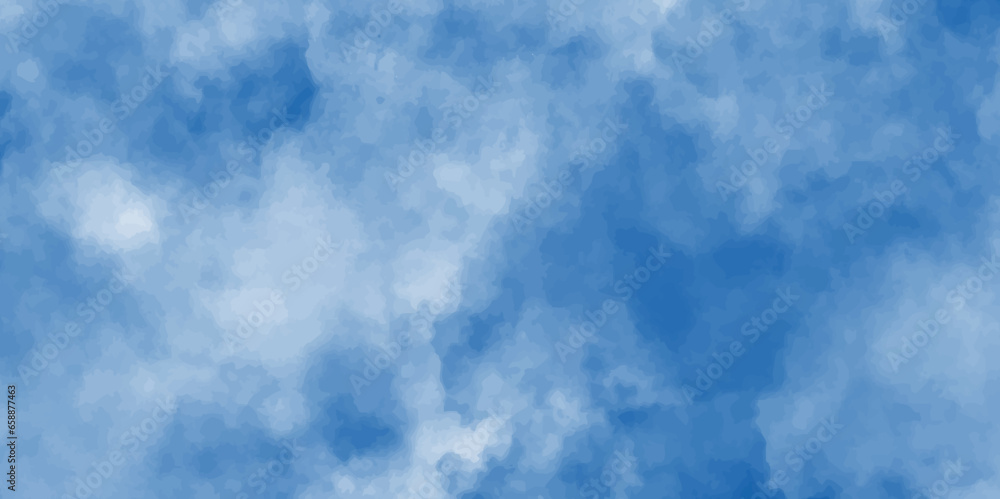 Watercolor painted background. Abstract Illustration wallpaper.white smoke.modern blue texture for wallpaper,cover,book cover and any design.