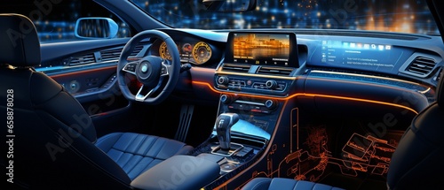 Automobile Interface Composition. © tongpatong