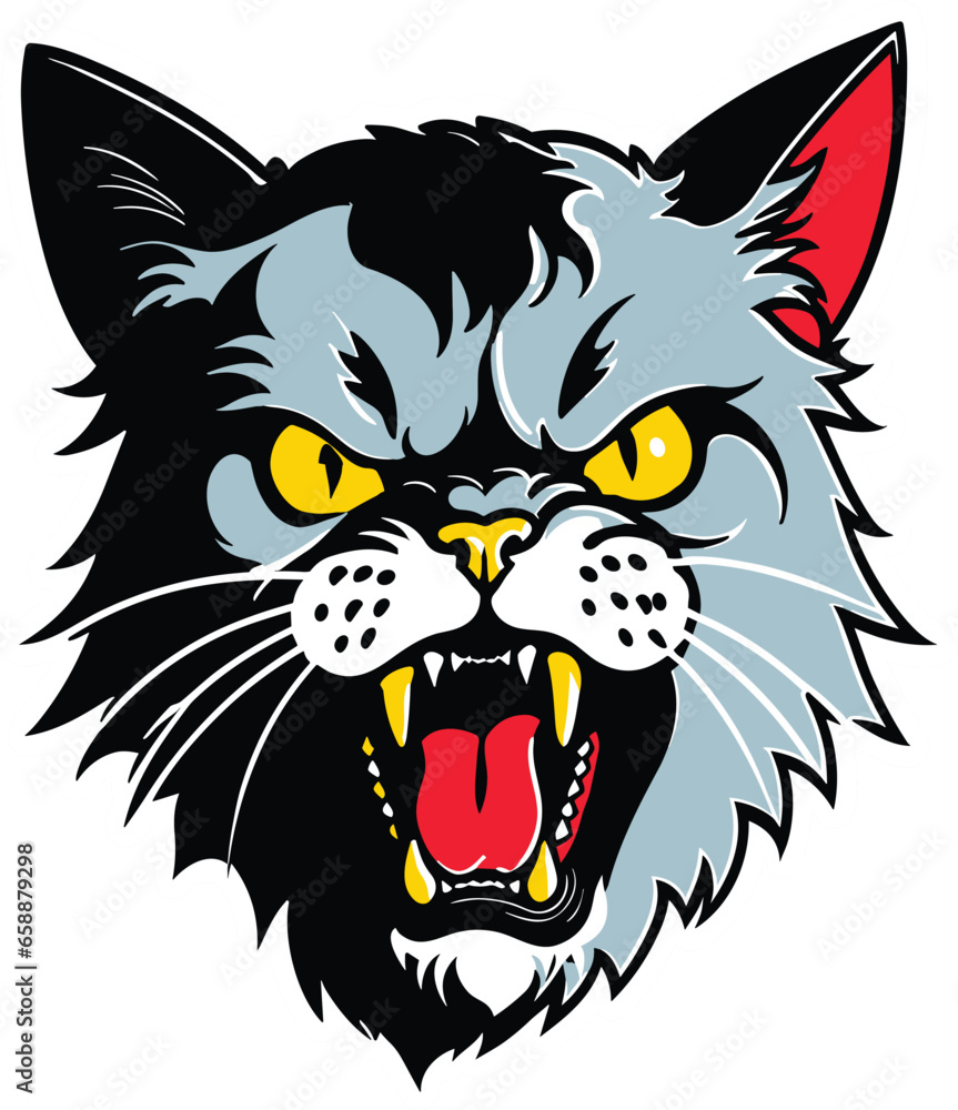 Fototapeta premium head of a big cat