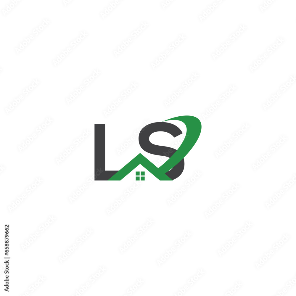 LS real estate logo. LS letter logo. LS real estate icon. LS Real