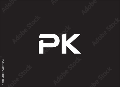 pk letter logo and monogram design