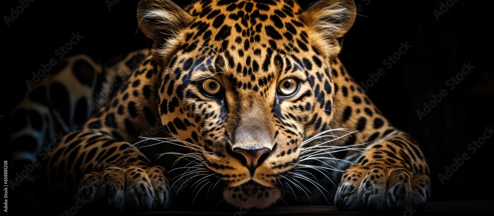 Obraz premium Big cat With copyspace for text