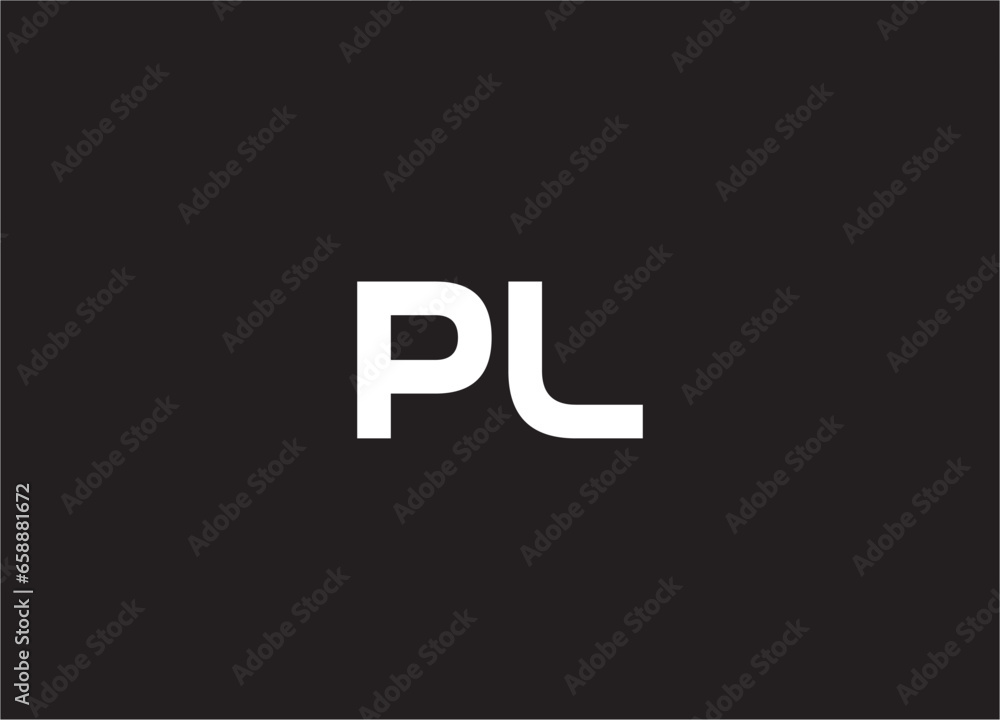 pl letter logo and monogram design pl letter logo and monogram design