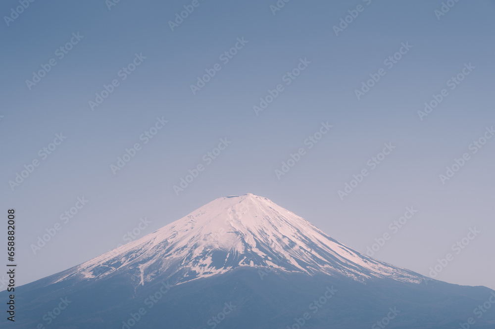 close up peak of fuji mountain with beautiful clear sky close up peak of fuji mountain with beautiful clear sky