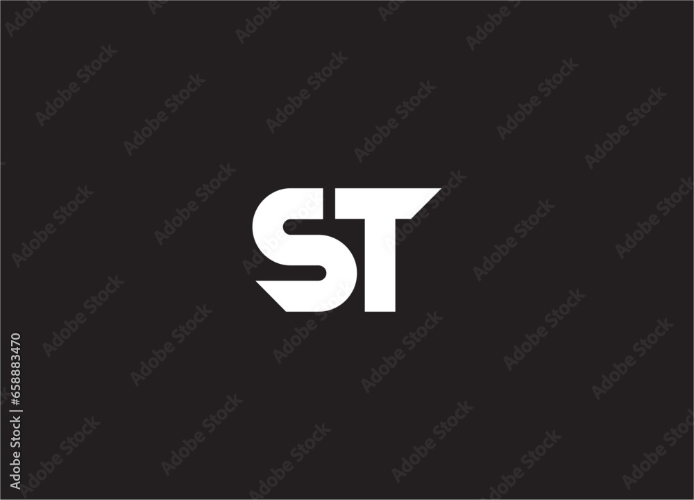 st letter logo and monogram design st letter logo and monogram design