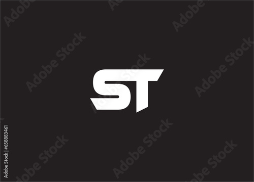 st letter logo and monogram design