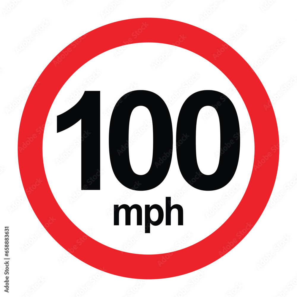 Driving speed limit 100 mph sign. printable traffic signs and symbols. Driving speed limit 100 mph sign. printable traffic signs and symbols.