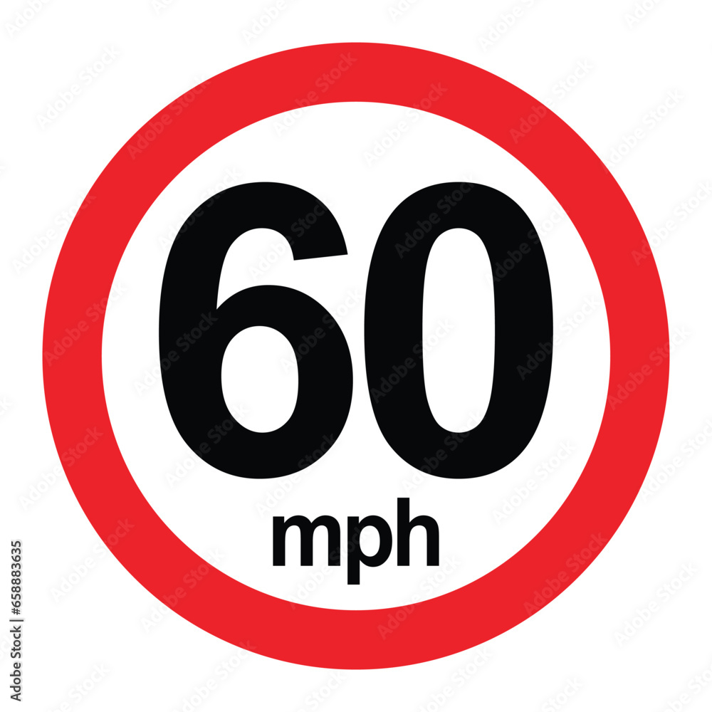 Driving speed limit 60 mph sign. printable traffic signs and symbols. Driving speed limit 60 mph sign. printable traffic signs and symbols.