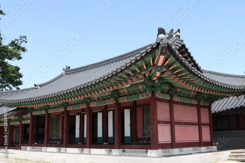 Alte Koreanische Architektur im Changdeokgung Palast Komplex in Seoul, Südkorea