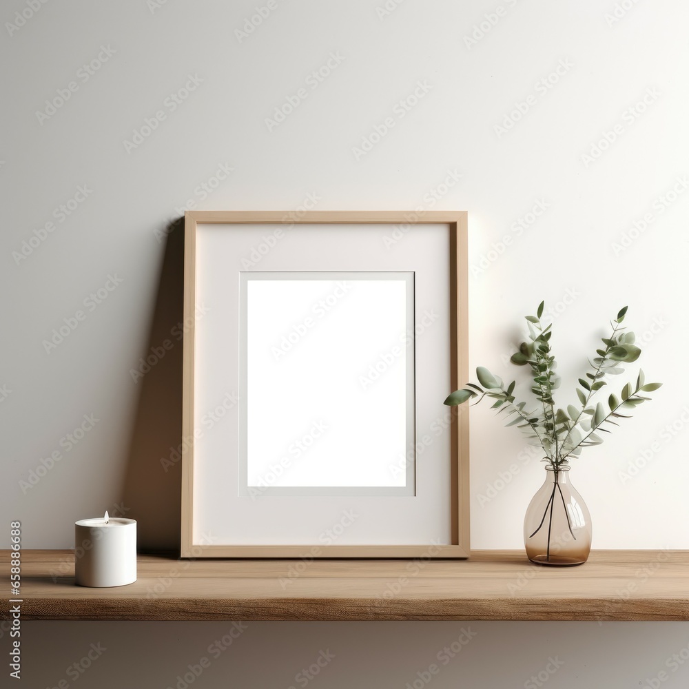 Minimal frame mockup, Generative AI Minimal frame mockup, Generative AI