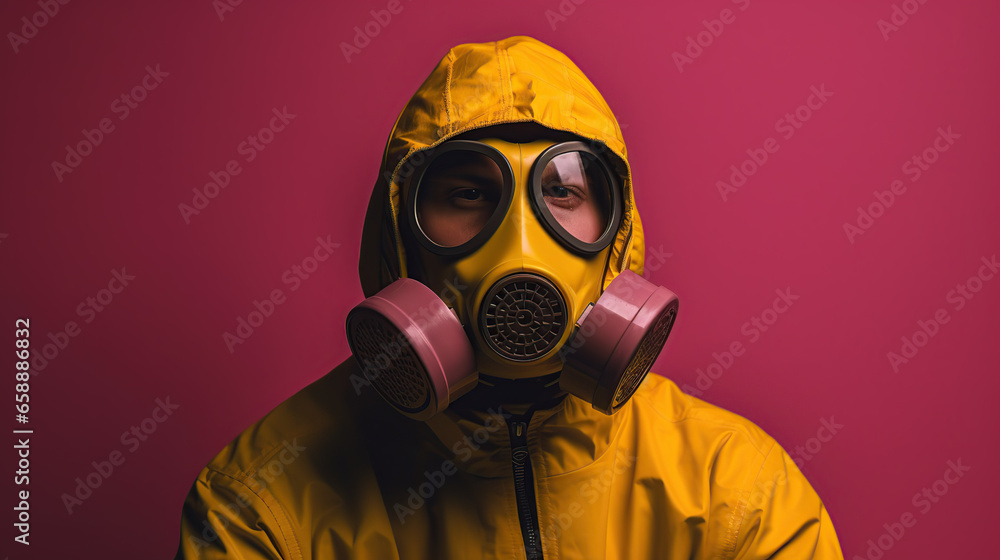 person in gas mask person in gas mask