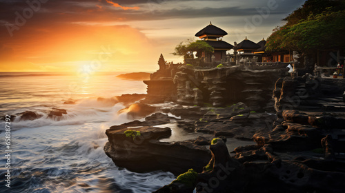 Pura Batu Bolong Temple on Bali.