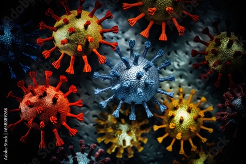 a group of colorful objects