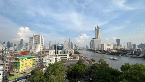 Business Building along Chao Praya River.