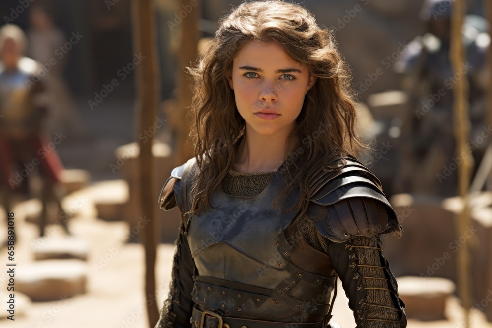 Fototapeta premium a woman in a garment