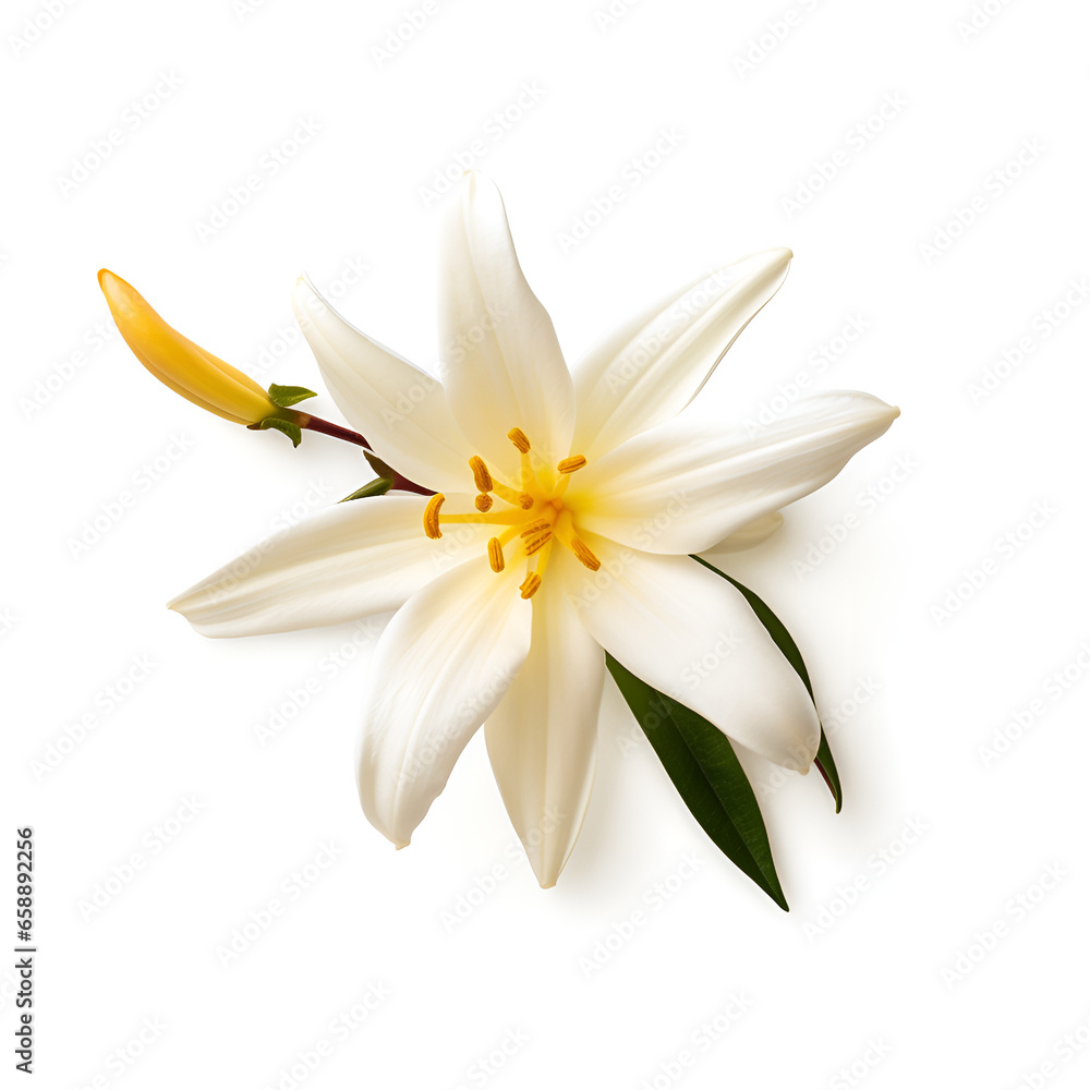white lily isolated on white white lily isolated on white