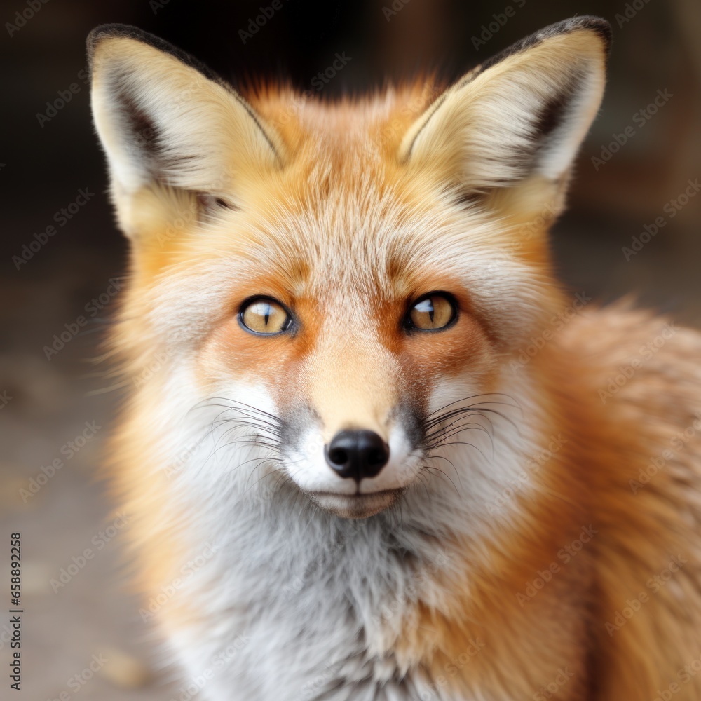 a close up of a fox a close up of a fox