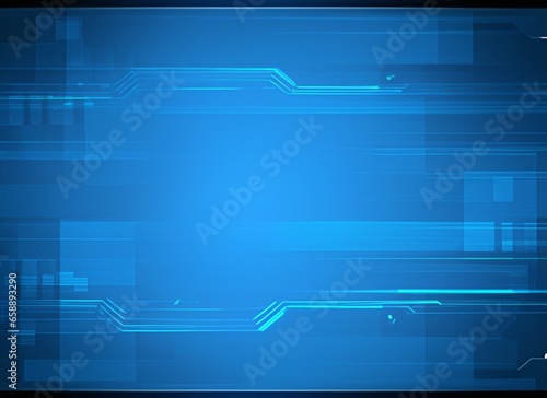 Blue background technology, hacker technology cyber background, programming technology concept background