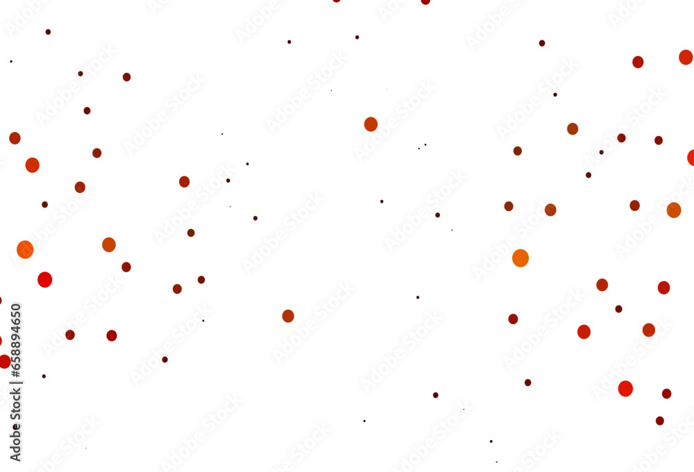 Light Orange vector cover with spots.