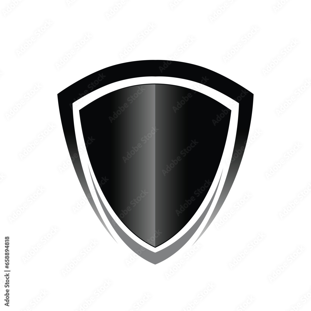 Shield shape frame for logo template Shield shape frame for logo template