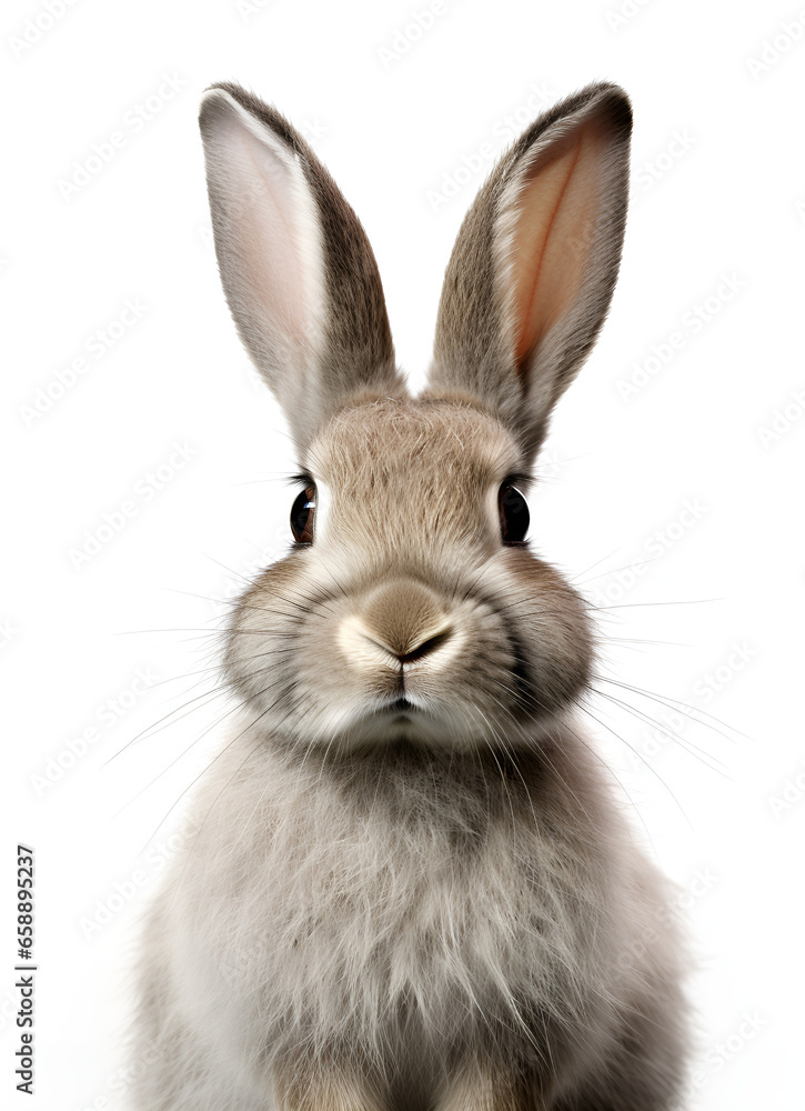 Obraz premium white rabbit isolated on white