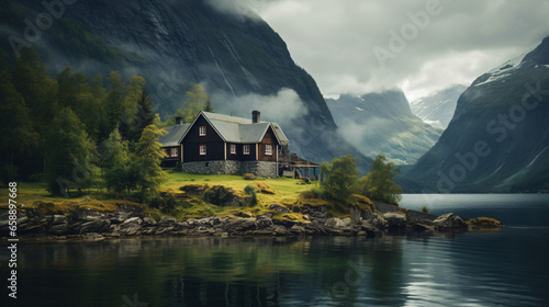 Urlauber Prrchen in Norwegen KI © Rimsha