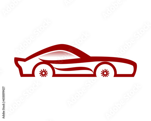 red sports car icon