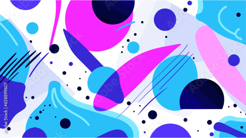 fond bleu et violet. Modèle d'arrière-plans de conception de couleurs vives avec des éléments géométriques.