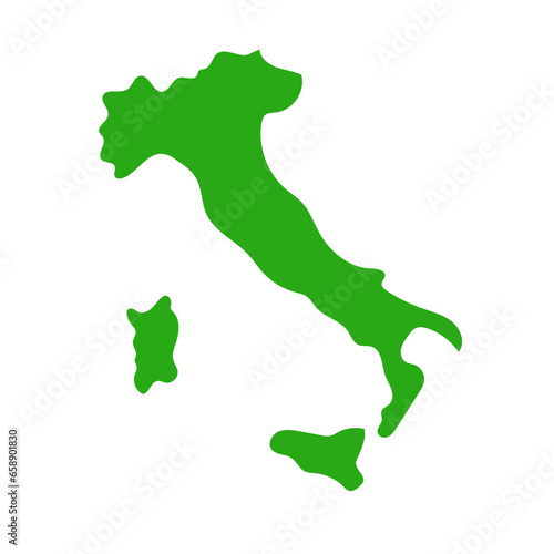 Italian map. Italian land. Vector.