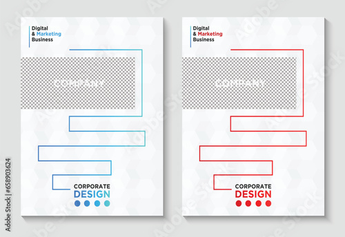 Corporate Book Cover Template Design 
