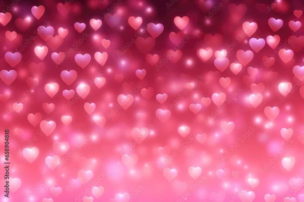 Abstract pink background with small hearts. Abstract pink background with small hearts.