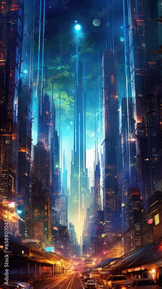 dynamic and futuristic city dynamic and futuristic city